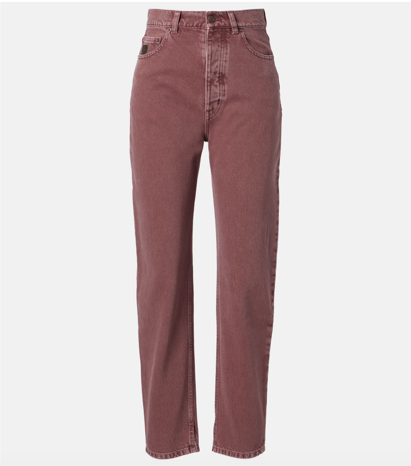 Mid-Rise Straight Jeans