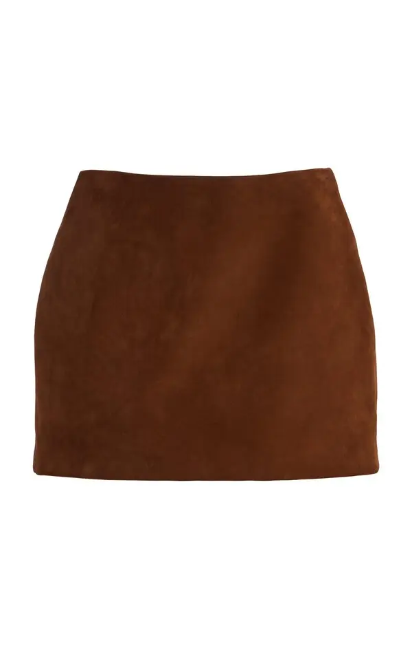 Shiloh Miniskirt in Lightweight Suede