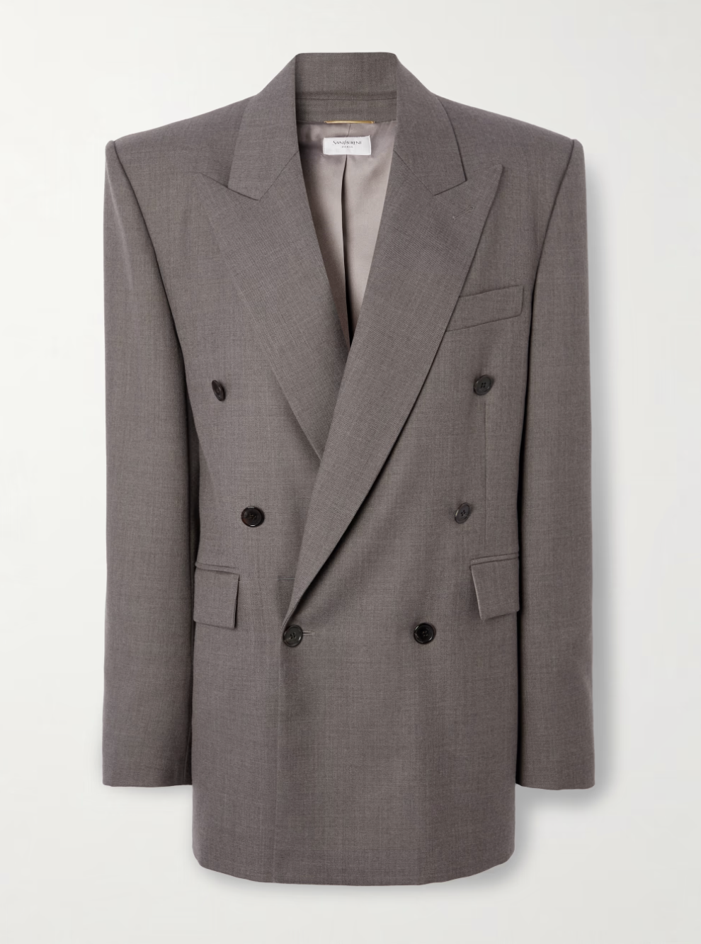 Double-breasted wool blazer